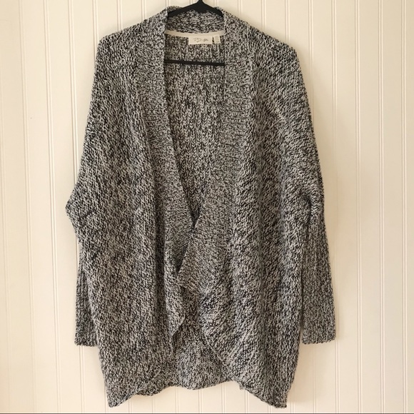 RD Style Sweaters - RD Style Grey and White Open Sweater Cardigan